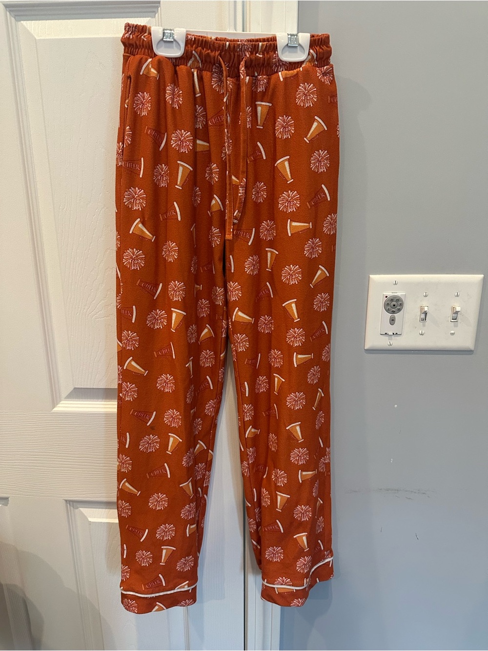 SweetHoney Orange Pom & Megaphone Print Joggers